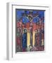 Crucifixion, Manuscript in Museum of Church of St Mary of Zion-null-Framed Premium Giclee Print