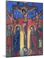 Crucifixion, Manuscript in Museum of Church of St Mary of Zion-null-Mounted Giclee Print