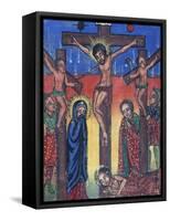 Crucifixion, Manuscript in Museum of Church of St Mary of Zion-null-Framed Stretched Canvas