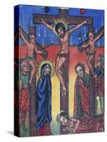 Crucifixion, Manuscript in Museum of Church of St Mary of Zion-null-Stretched Canvas