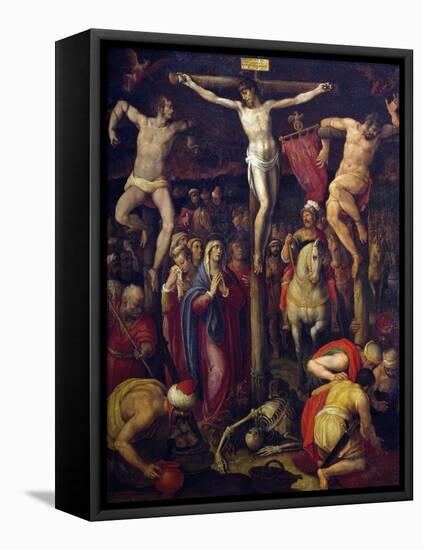 Crucifixion of Christ, 1569-Stradanus-Framed Stretched Canvas