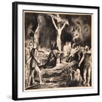 Crucifixion of Christ, 1923-George Wesley Bellows-Framed Giclee Print