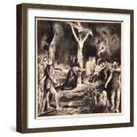 Crucifixion of Christ, 1923-George Wesley Bellows-Framed Giclee Print