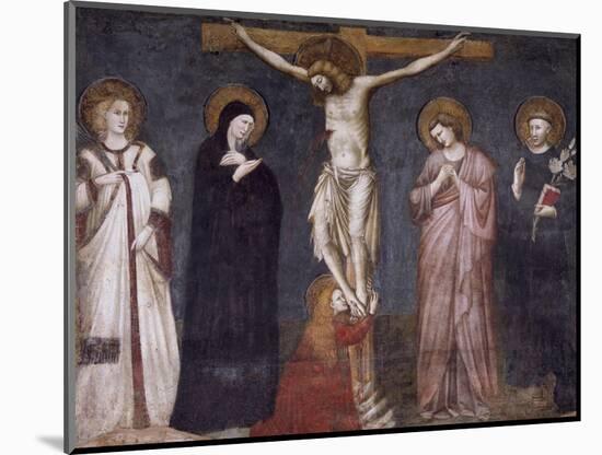 Crucifixion of Christ, Scene from Life of Christ, 1320-1325-null-Mounted Giclee Print