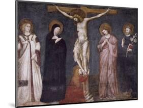 Crucifixion of Christ, Scene from Life of Christ, 1320-1325-null-Mounted Giclee Print