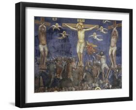 Crucifixion of Christ, Scene from New Testament Stories, 1375-1378-Giusto de' Menabuoi-Framed Giclee Print