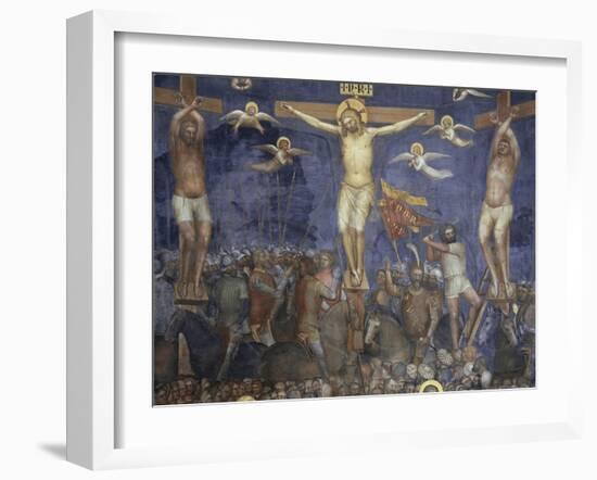 Crucifixion of Christ, Scene from New Testament Stories, 1375-1378-Giusto de' Menabuoi-Framed Giclee Print