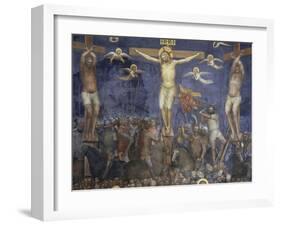 Crucifixion of Christ, Scene from New Testament Stories, 1375-1378-Giusto de' Menabuoi-Framed Giclee Print