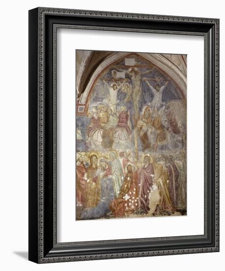 Crucifixion of Cloister of Amalfi Cathedral, Campania, Italy-null-Framed Giclee Print