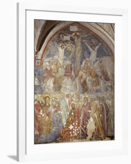 Crucifixion of Cloister of Amalfi Cathedral, Campania, Italy-null-Framed Giclee Print