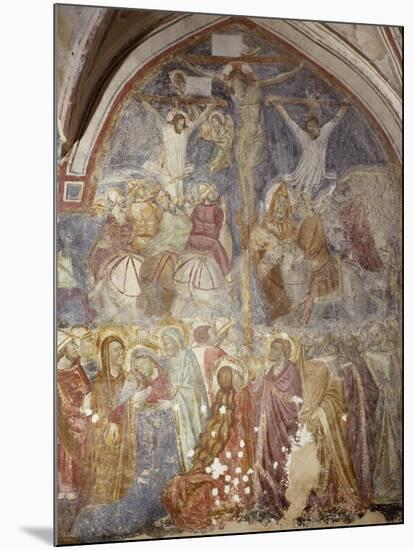 Crucifixion of Cloister of Amalfi Cathedral, Campania, Italy-null-Mounted Giclee Print