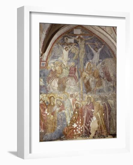 Crucifixion of Cloister of Amalfi Cathedral, Campania, Italy-null-Framed Giclee Print