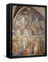 Crucifixion of Cloister of Amalfi Cathedral, Campania, Italy-null-Framed Stretched Canvas