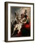 Crucifixion of St Andrew-Giovanni Antonio Pellegrini-Framed Giclee Print