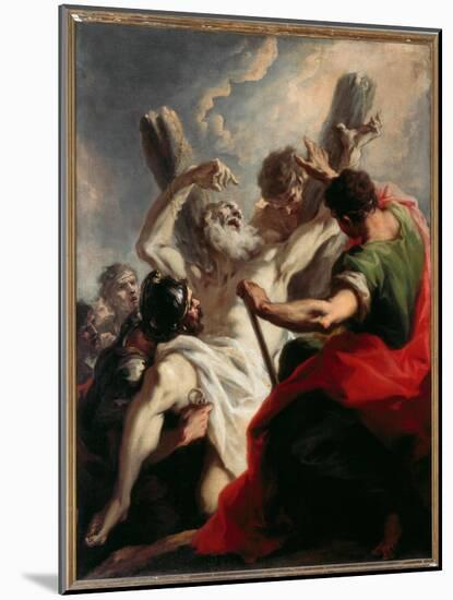 Crucifixion of St Andrew-Giovanni Antonio Pellegrini-Mounted Giclee Print