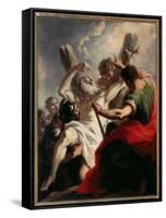 Crucifixion of St Andrew-Giovanni Antonio Pellegrini-Framed Stretched Canvas