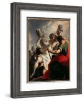Crucifixion of St Andrew-Giovanni Antonio Pellegrini-Framed Giclee Print