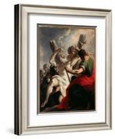 Crucifixion of St Andrew-Giovanni Antonio Pellegrini-Framed Giclee Print