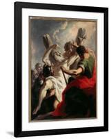 Crucifixion of St Andrew-Giovanni Antonio Pellegrini-Framed Giclee Print