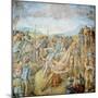 Crucifixion of St. Peter, 1546-50 (Fresco)-Michelangelo Buonarroti-Mounted Giclee Print