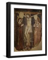 Crucifixion, Old Church of Santa Chiara, Nola, Campania, Italy, 13th Century-null-Framed Giclee Print