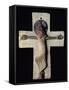 Crucifixion Relief-Eric Gill-Framed Stretched Canvas