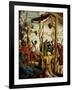 Crucifixion, Right Outer Wing of the Sebastian Altar, Spruce Wood (Before 1518)-Albrecht Altdorfer-Framed Giclee Print