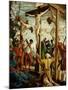 Crucifixion, Right Outer Wing of the Sebastian Altar, Spruce Wood (Before 1518)-Albrecht Altdorfer-Mounted Giclee Print