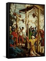 Crucifixion, Right Outer Wing of the Sebastian Altar, Spruce Wood (Before 1518)-Albrecht Altdorfer-Framed Stretched Canvas