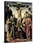 Crucifixion, Saints Jerome, Francis, Mary Magdalene, John the Baptist, Giovanni Colombini-Pietro Perugino-Stretched Canvas