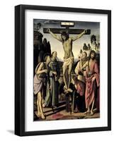 Crucifixion, Saints Jerome, Francis, Mary Magdalene, John the Baptist, Giovanni Colombini-Pietro Perugino-Framed Giclee Print