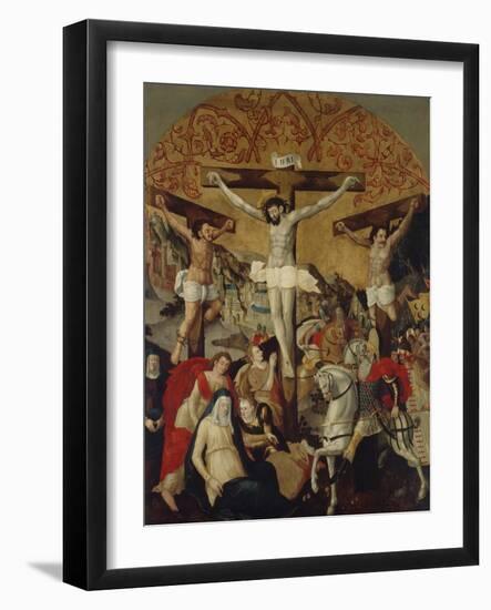 Crucifixion Scene, C.1530-60-Ruprecht Heller-Framed Giclee Print