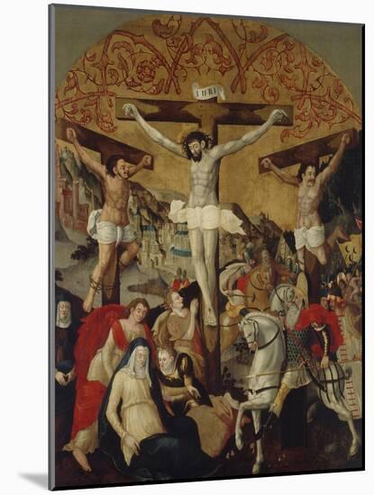 Crucifixion Scene, C.1530-60-Ruprecht Heller-Mounted Giclee Print