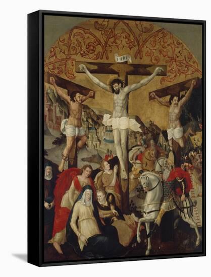 Crucifixion Scene, C.1530-60-Ruprecht Heller-Framed Stretched Canvas