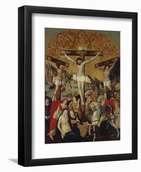 Crucifixion Scene, C.1530-60-Ruprecht Heller-Framed Premium Giclee Print