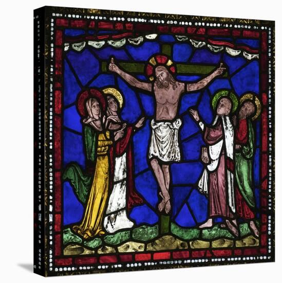 Crucifixion Stained Glass, Canterbury Cathedral, UNESCO World Heritage Site, Canterbury, England-Peter Barritt-Stretched Canvas