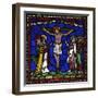 Crucifixion Stained Glass, Canterbury Cathedral, UNESCO World Heritage Site, Canterbury, England-Peter Barritt-Framed Photographic Print