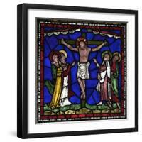 Crucifixion Stained Glass, Canterbury Cathedral, UNESCO World Heritage Site, Canterbury, England-Peter Barritt-Framed Photographic Print