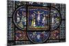 Crucifixion, Stained-Glass Window-null-Mounted Giclee Print