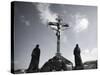 Crucifixion Statue, Charles Bridge, Prague, Czech Republic-Jon Arnold-Stretched Canvas
