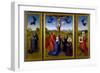 Crucifixion Triptych with St. Mary Magdalene, St. Veronica and Unknown Patrons, c.1440-45-Rogier van der Weyden-Framed Giclee Print