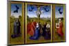 Crucifixion Triptych with St. Mary Magdalene, St. Veronica and Unknown Patrons, c.1440-45-Rogier van der Weyden-Mounted Giclee Print