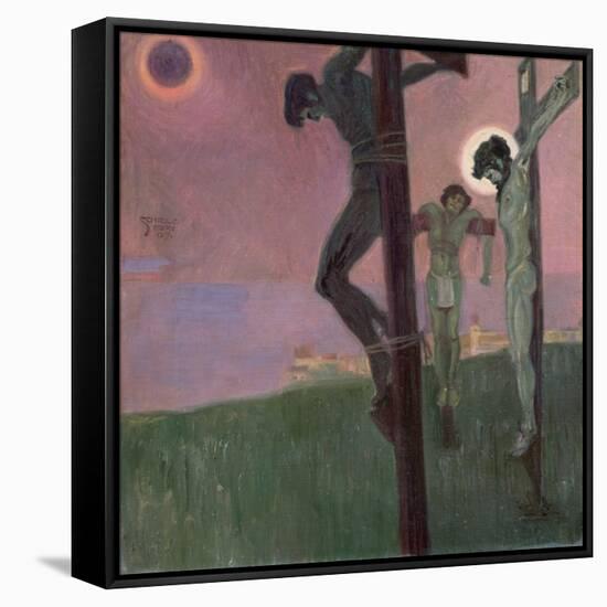 Crucifixion with Darkened Sun-Egon Schiele-Framed Stretched Canvas