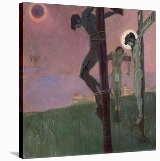 Crucifixion with Darkened Sun-Egon Schiele-Stretched Canvas