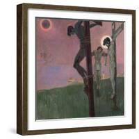 Crucifixion with Darkened Sun-Egon Schiele-Framed Giclee Print