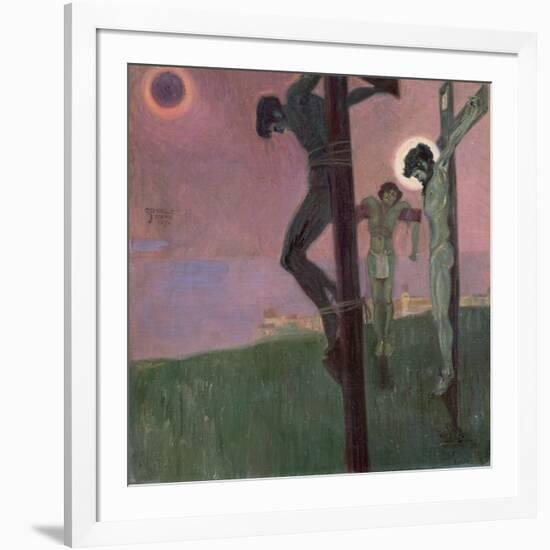 Crucifixion with Darkened Sun-Egon Schiele-Framed Giclee Print