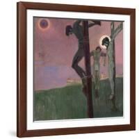 Crucifixion with Darkened Sun-Egon Schiele-Framed Giclee Print