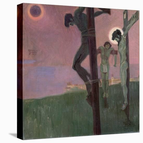 Crucifixion with Darkened Sun-Egon Schiele-Stretched Canvas