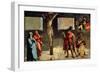 Crucifixion with Donors, 16th Century-null-Framed Giclee Print