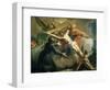 Crucifixion with God the Father and Saint Ignatius of Loyola-Francesco Fontebasso-Framed Giclee Print